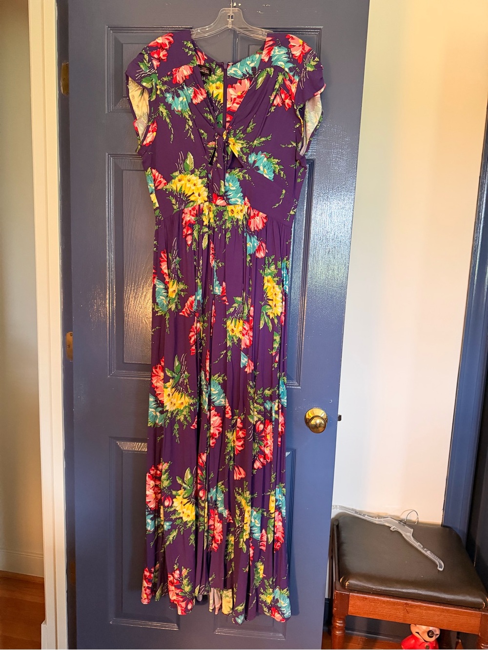 Trashy Diva purple floral maxi dress 12